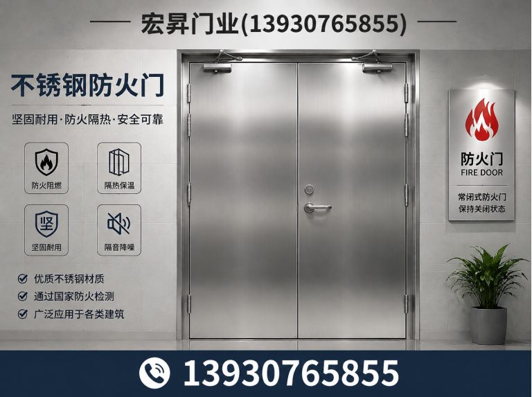南皮县不锈钢防火门展示图